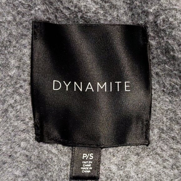 DYNAMITE Womens Dark Grey Wool Blend Coat, Ladies WARM Winter Jacket, Sz (S) EUC - Picture 7 of 7